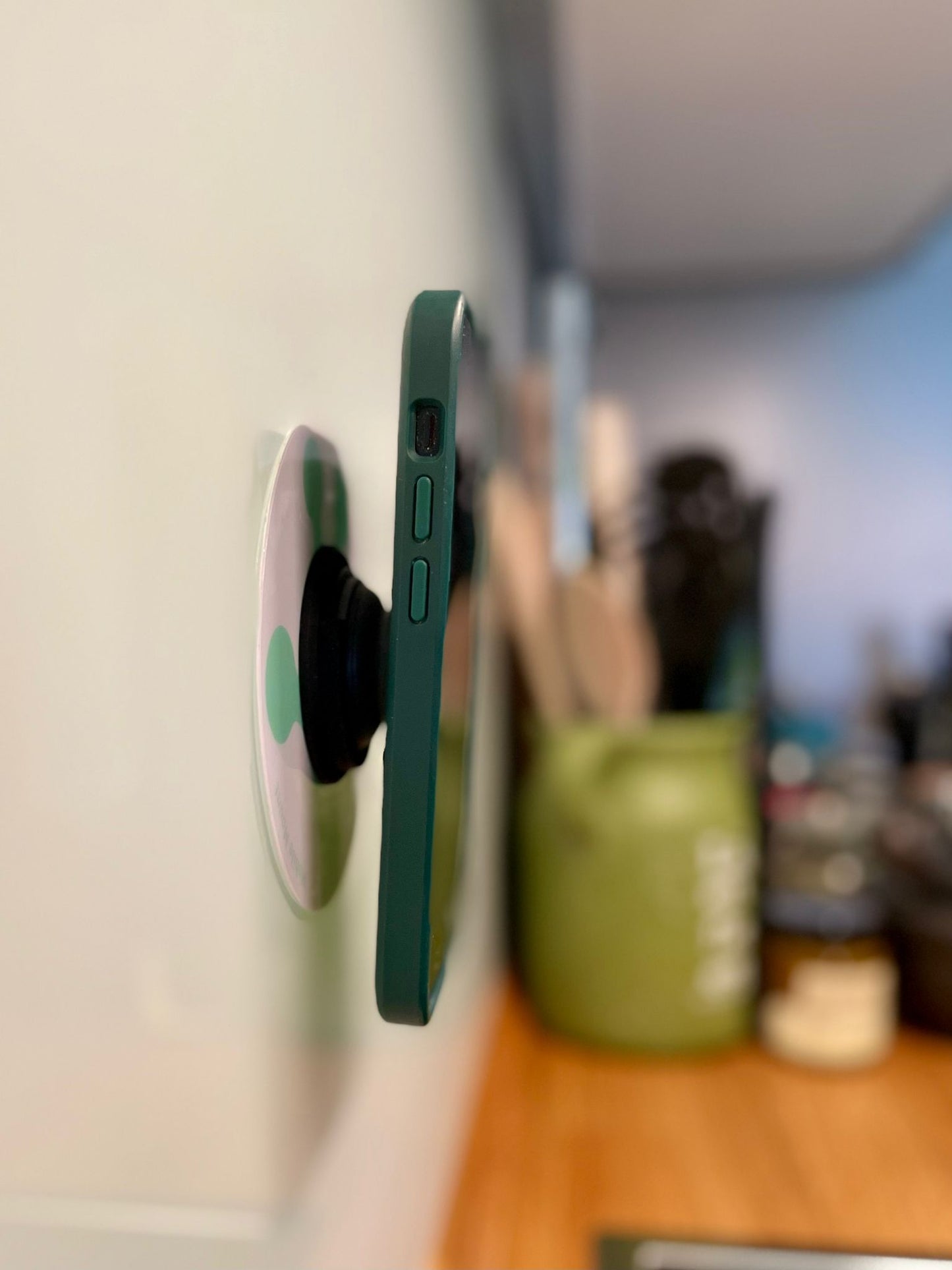 Geckopad Handyhalterung für Wand und Spiegel Halterung für Handy mit Popsockets Wandhalterung